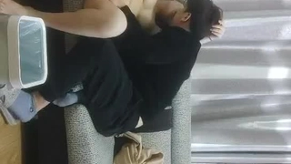 情趣制服尤物美女！细腰肥穴好身材！按摩器手指扣穴，假屌双管齐下，爽的呻吟不断，极度诱惑